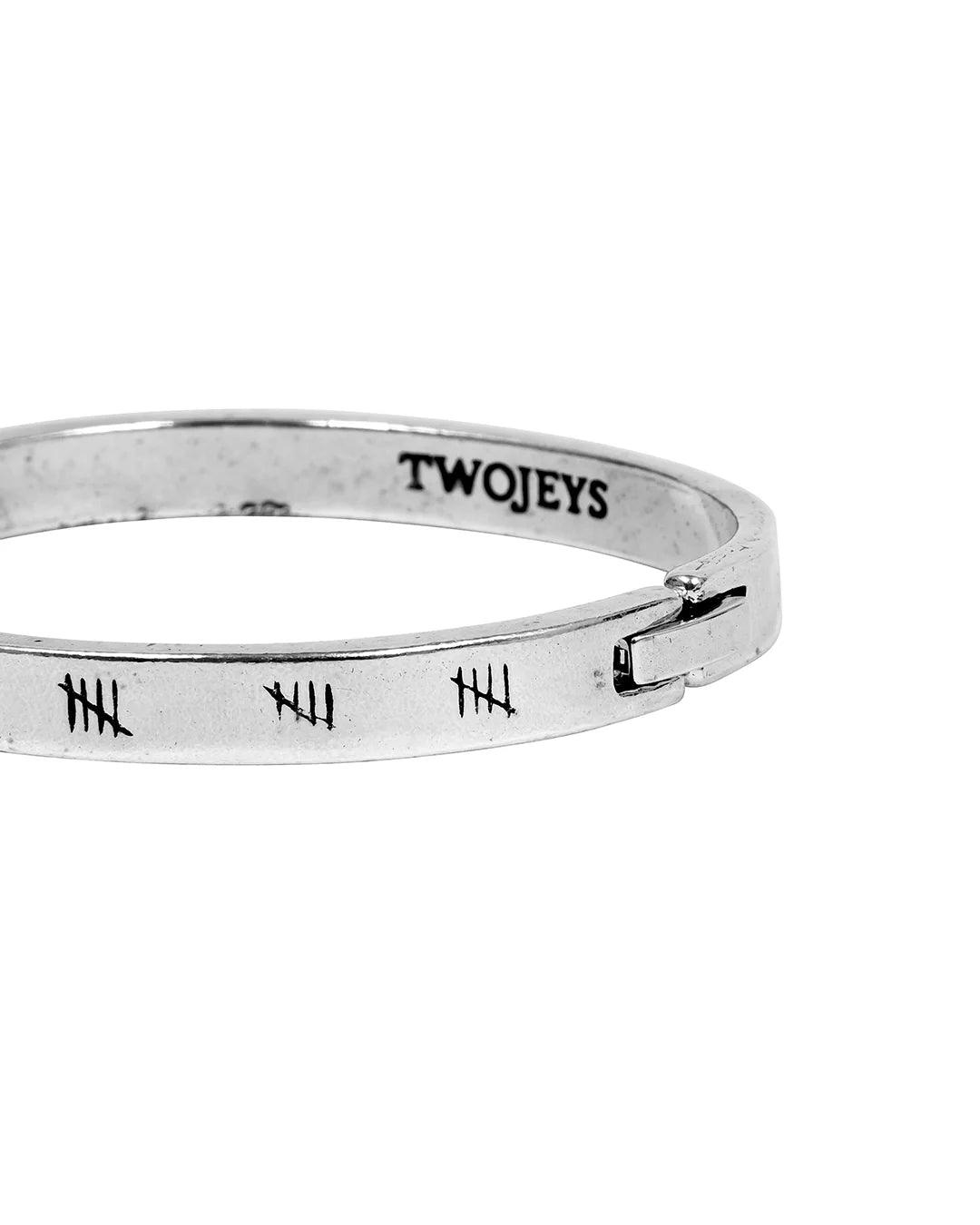 Brazalete Twojeys Hope Silver 19cm - ECRU