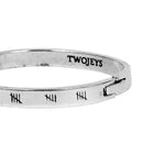 Brazalete Twojeys Hope Silver 19cm - ECRU