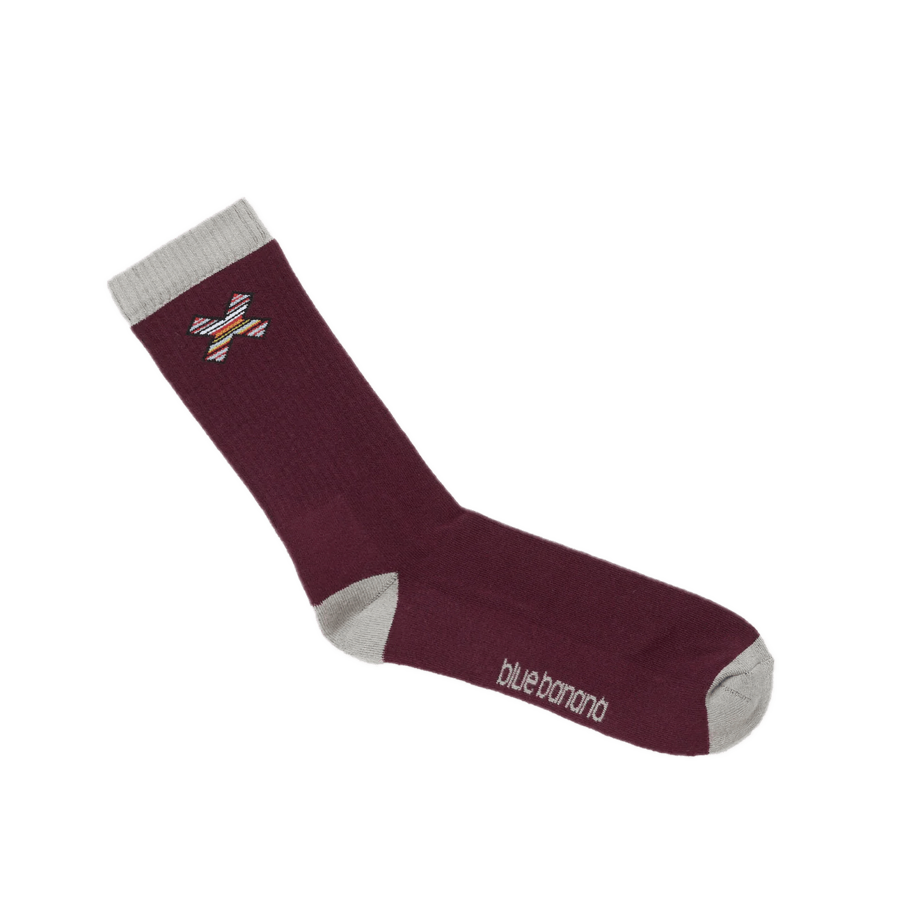 Calcetines Blue Banana Classic Burgundy - ECRU