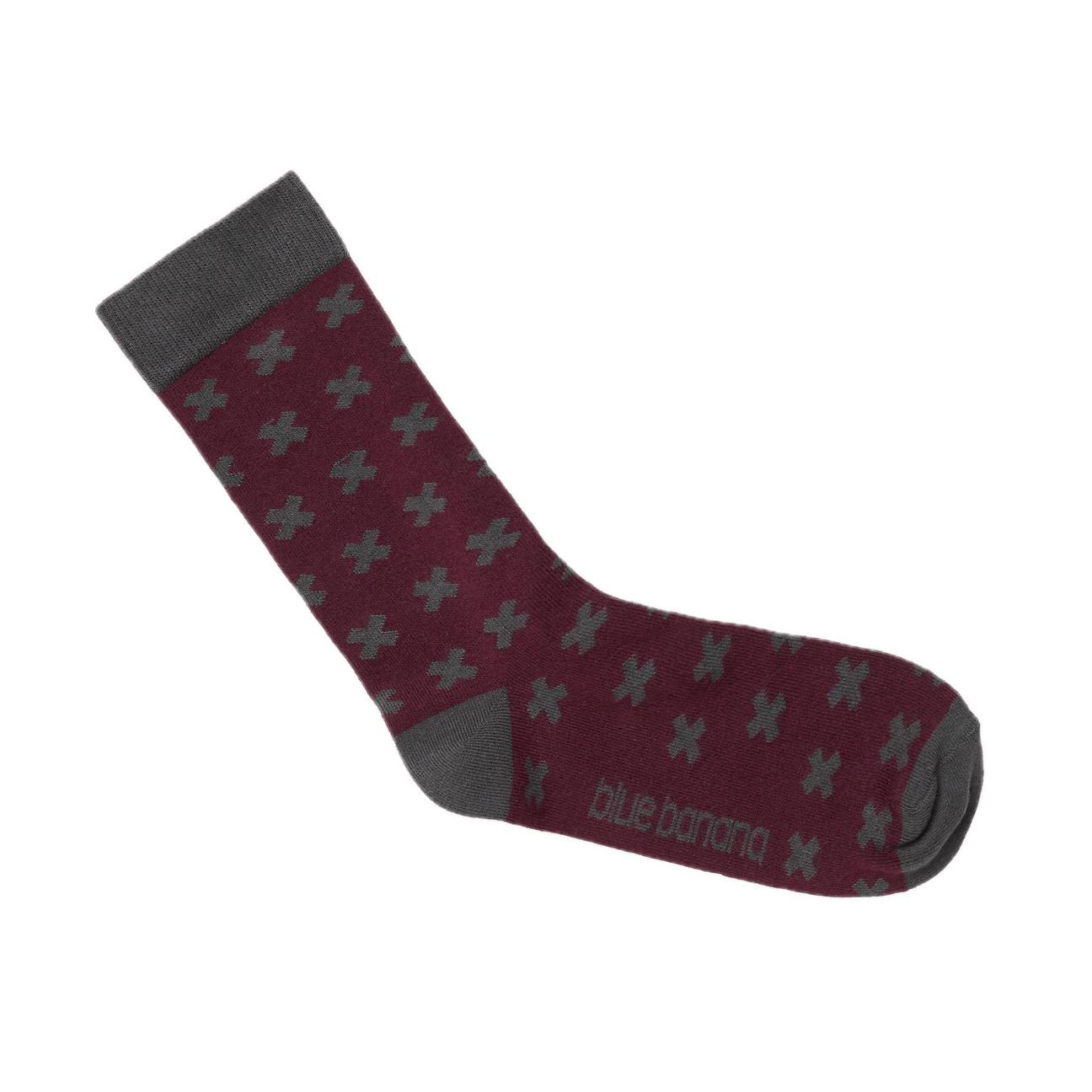 Calcetines Blue Banana Tropic Burgundy - ECRU