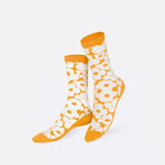 Calcetines Eat My Socks Flower Power Orange - ECRU