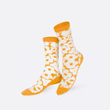 Calcetines Eat My Socks Flower Power Orange - ECRU