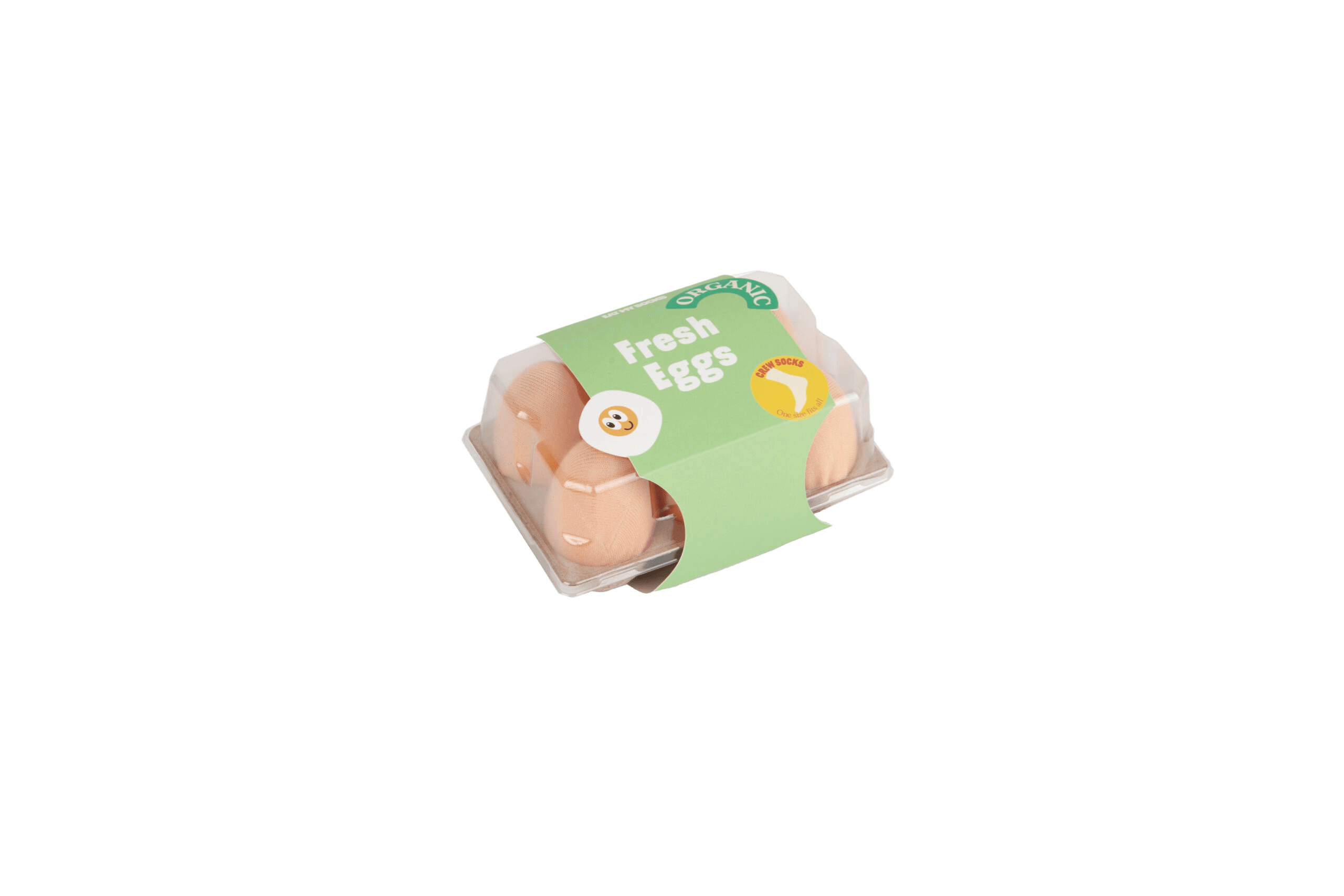 Calcetines Eat My Socks Fresh Eggs Pack de 3 - ECRU