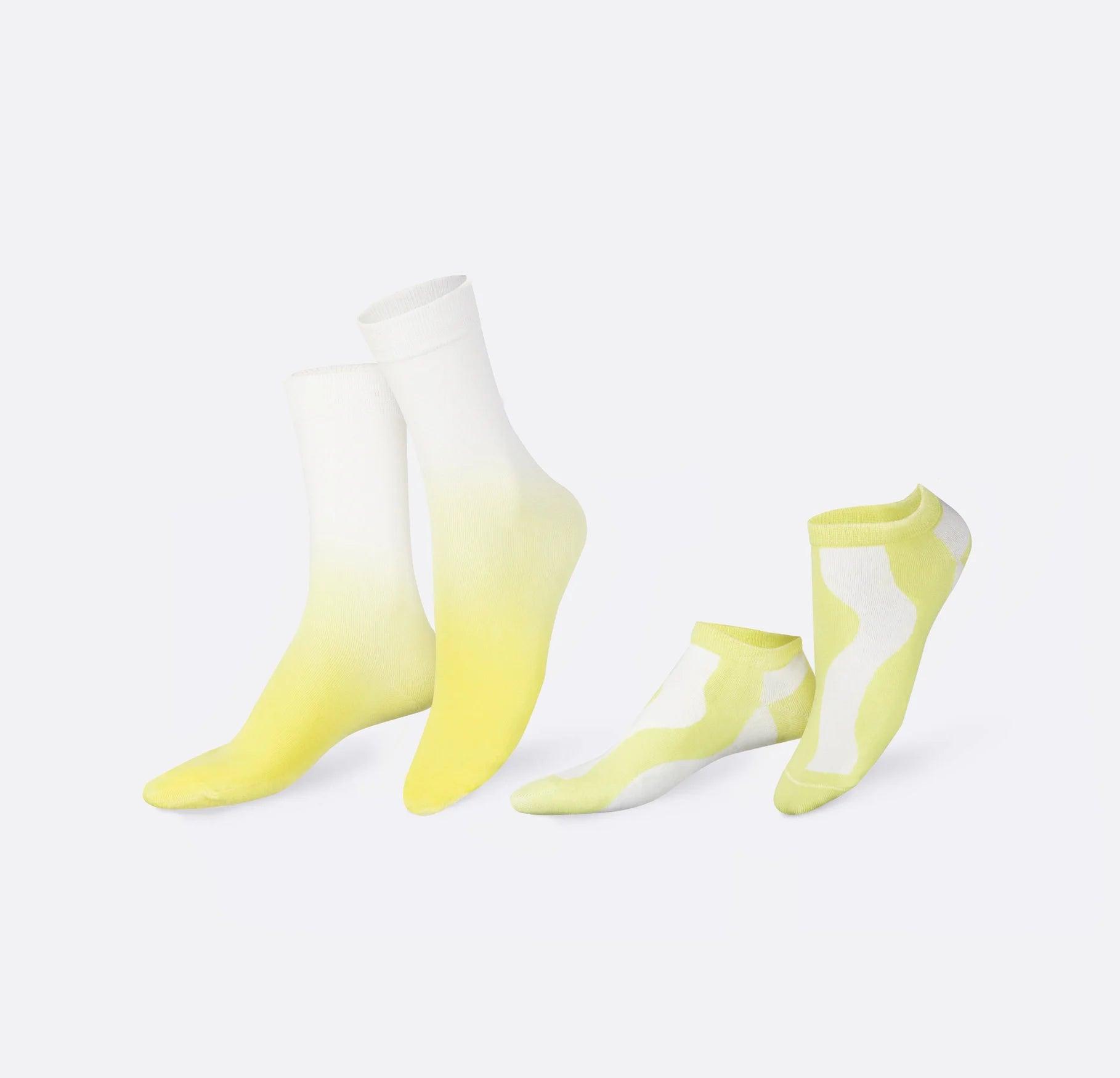 Calcetines Eat My Socks Iced Tea Lemon 2 Pares - ECRU