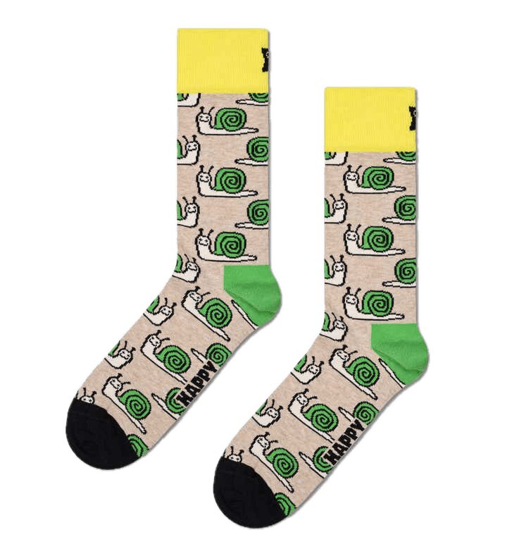 Calcetines Happy Socks Beige Snail Crew - ECRU