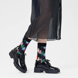 Calcetines Happy Socks Black Dancing Cats - ECRU