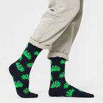 Calcetines Happy Socks Black Frog Crew - ECRU