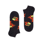 Calcetines Happy Socks Flaming Burger Low - ECRU