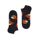 Calcetines Happy Socks Flaming Burger Low - ECRU