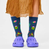 Calcetines Happy Socks Navy Bugs Crew - ECRU