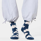 Calcetines Happy Socks Navy Cloudy Crew - ECRU