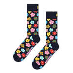 Calcetines Happy Socks Navy Flower Crew - ECRU