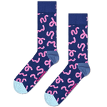 Calcetines Happy Socks Navy Worm Crew - ECRU