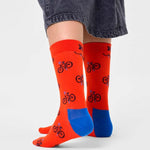 Calcetines Happy Socks Orange Bike Crew - ECRU