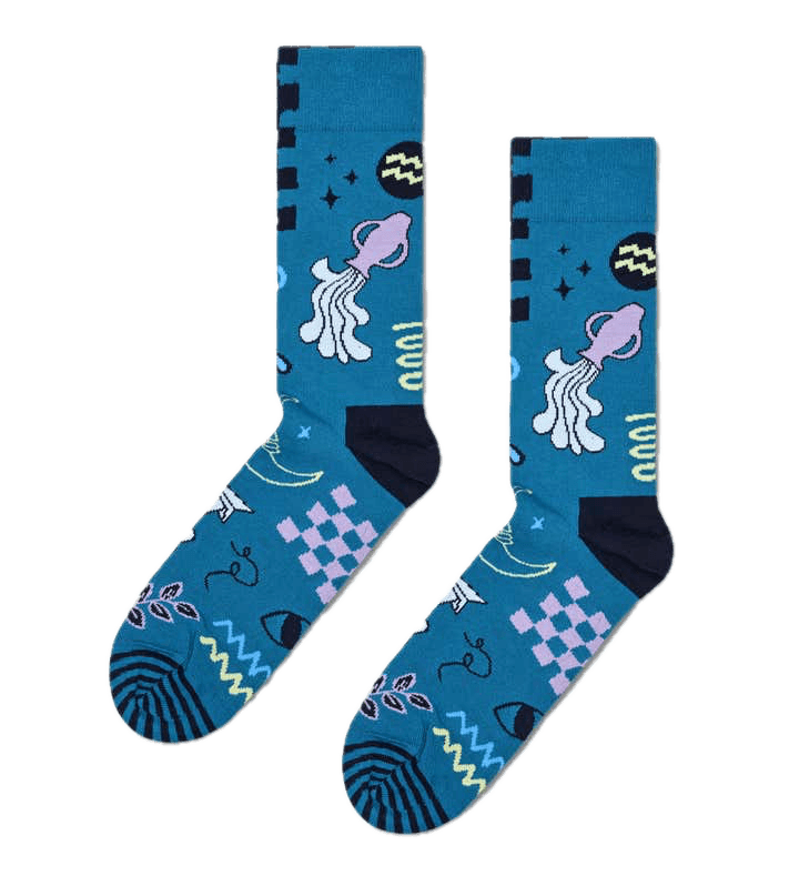 Happy Socks Aquarius Zodiac Sign Socks – ECRU