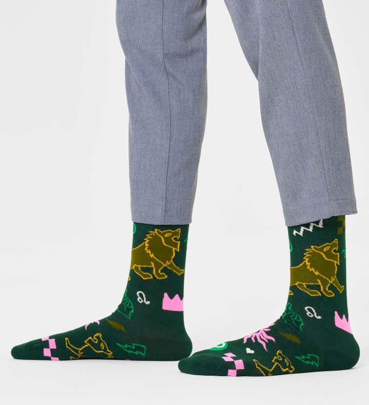 Calcetines Happy Socks Signo del Zodiaco Leo - ECRU