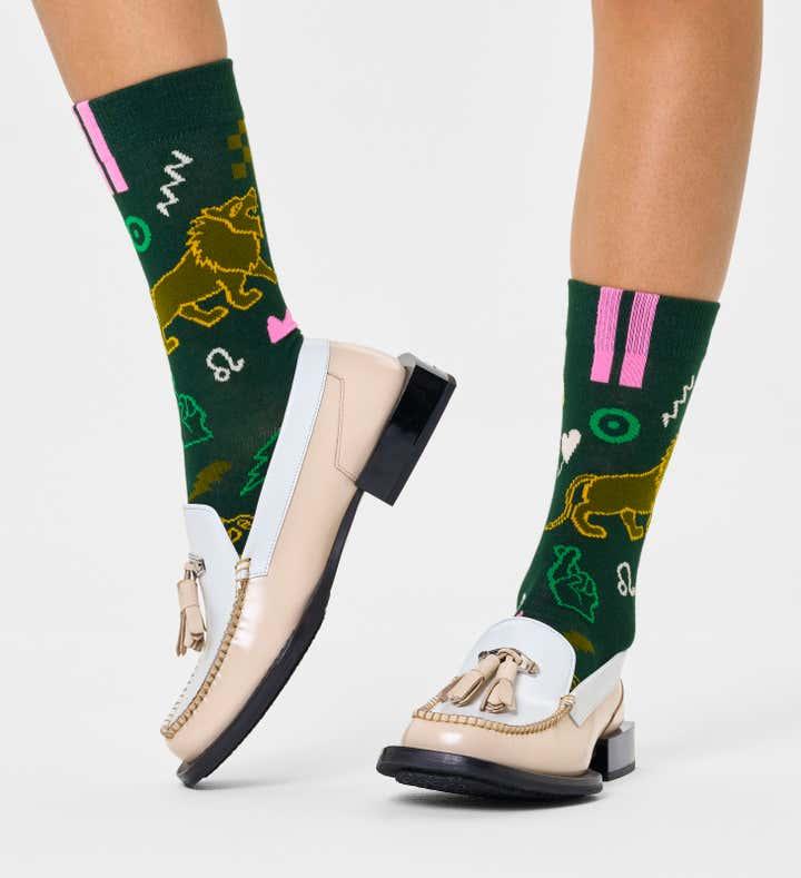 Calcetines Happy Socks Signo del Zodiaco Leo - ECRU