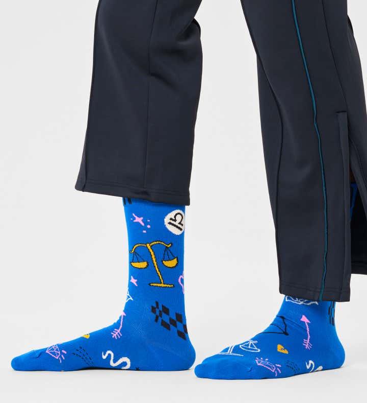 Calcetines Happy Socks Signo del Zodiaco Libra - ECRU