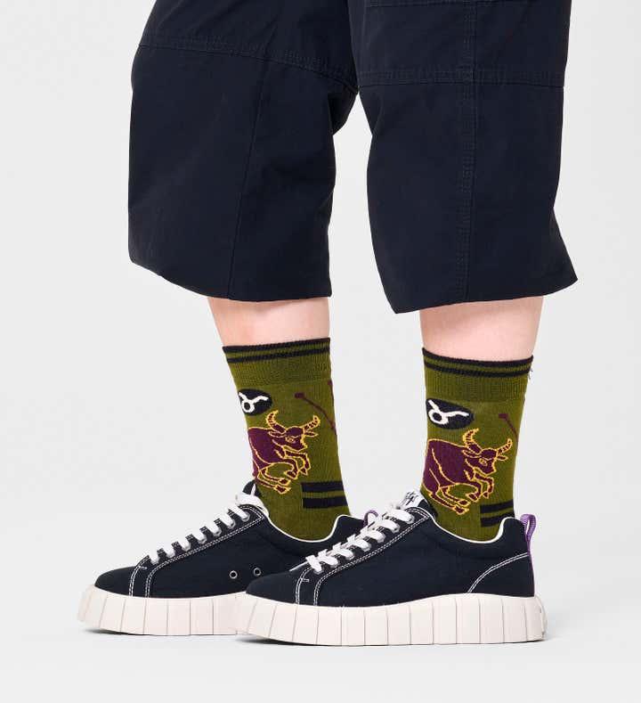 Calcetines Happy Socks Signo del Zodiaco Tauro - ECRU