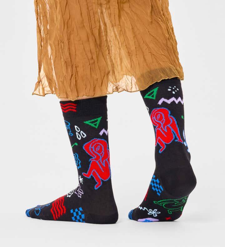 Calcetines Happy Socks Signo del Zodiaco Virgo - ECRU