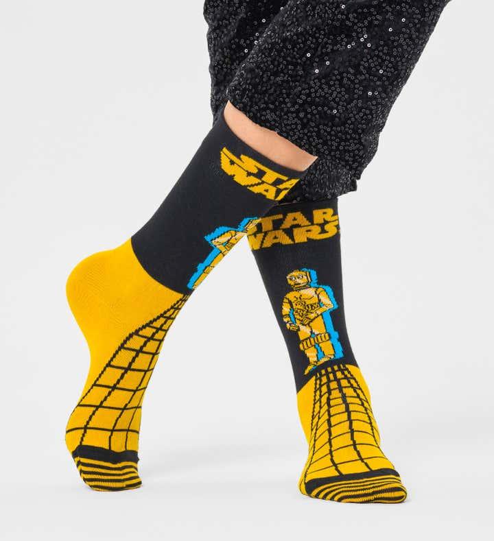 Calcetines Happy Socks Star Wars™️ C-3PO Crew - ECRU