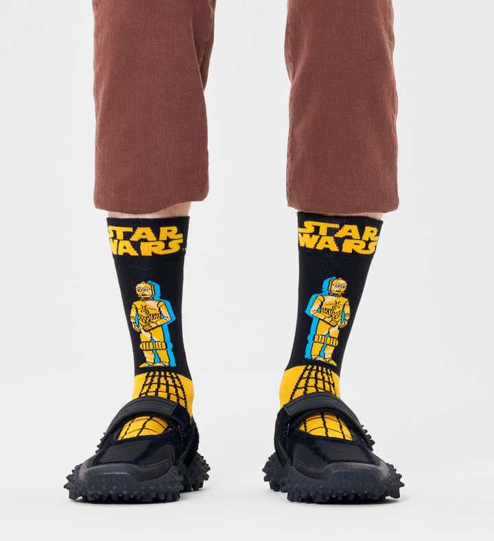 Calcetines Happy Socks Star Wars™️ C-3PO Crew - ECRU