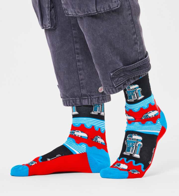 Calcetines Happy Socks Star Wars™️ R2-D2 Crew - ECRU