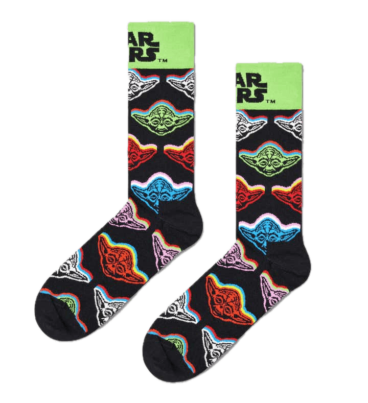 Calcetines Happy Socks Star Wars™️ Yoda Crew - ECRU