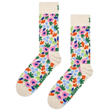 Calcetines Happy Socks White Flowers - ECRU