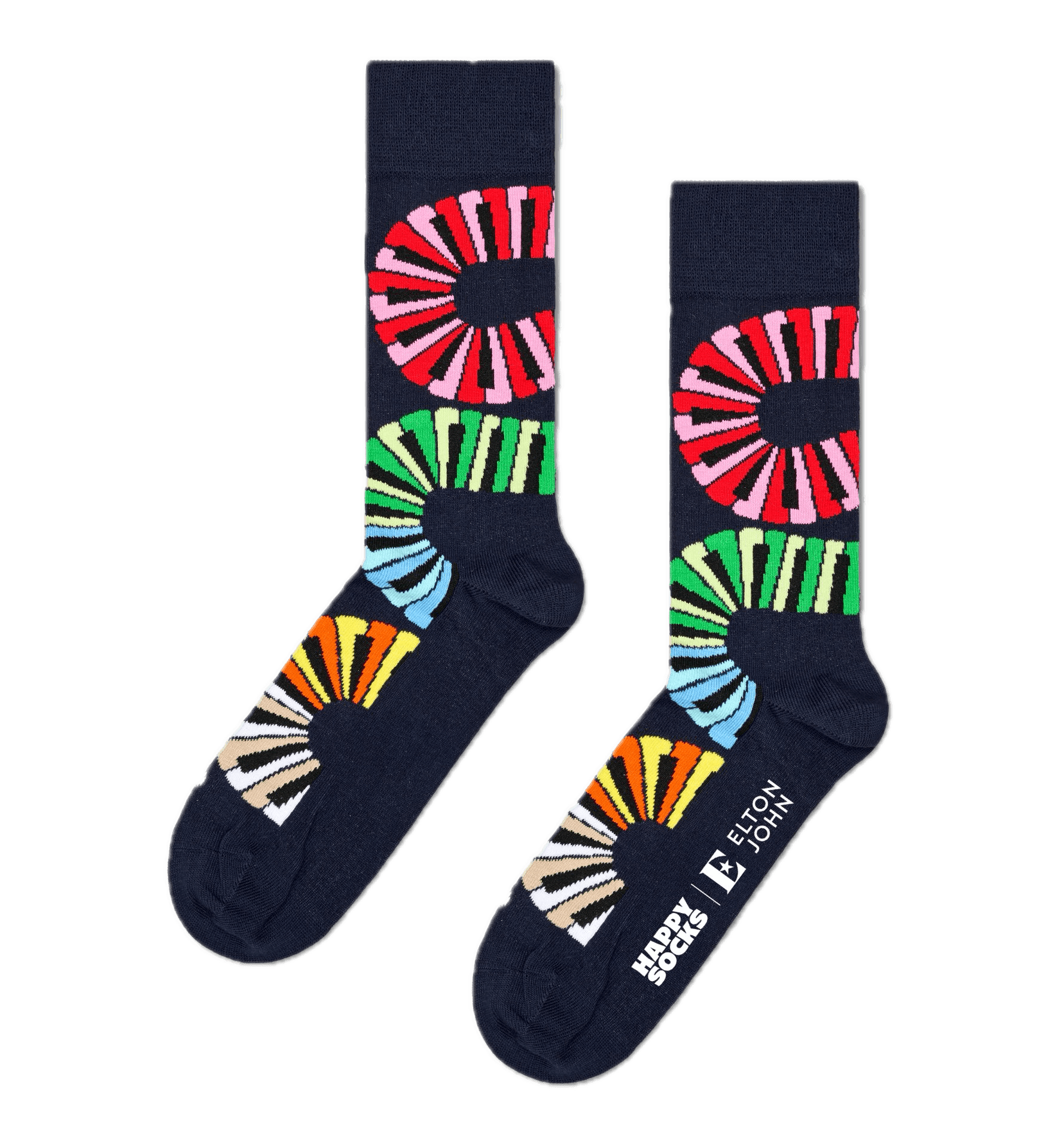 Calcetines Happy Socks x Elton John Piano Notes - ECRU