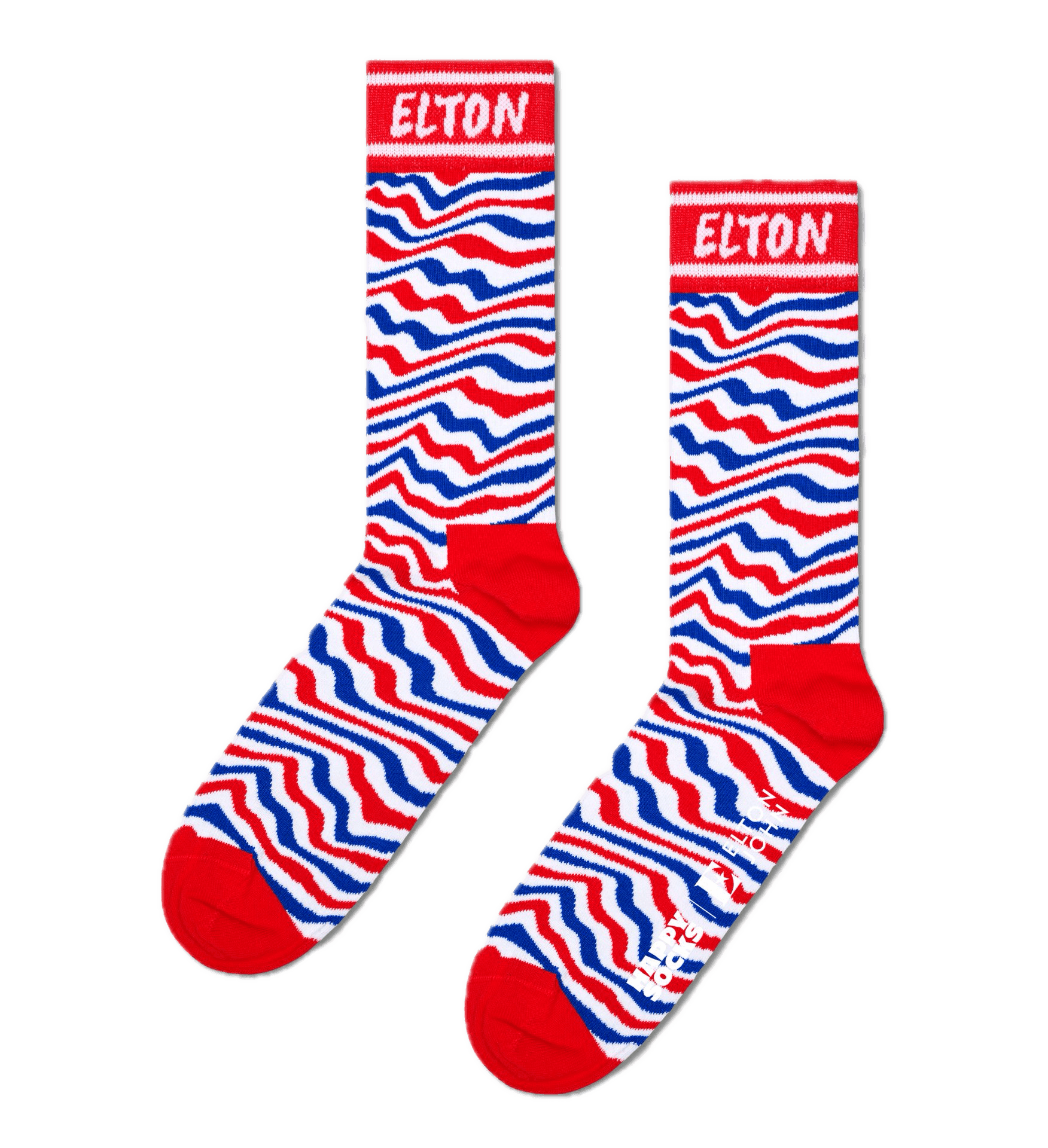 Calcetines Happy Socks x Elton John Striped - ECRU