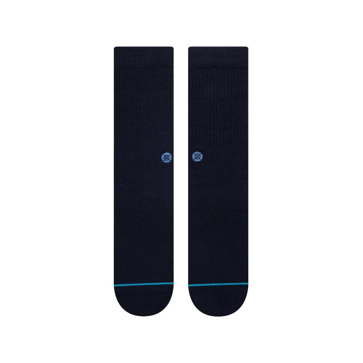 Calcetines Stance Icon Crew Dark Navy - ECRU