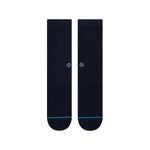 Calcetines Stance Icon Crew Dark Navy - ECRU