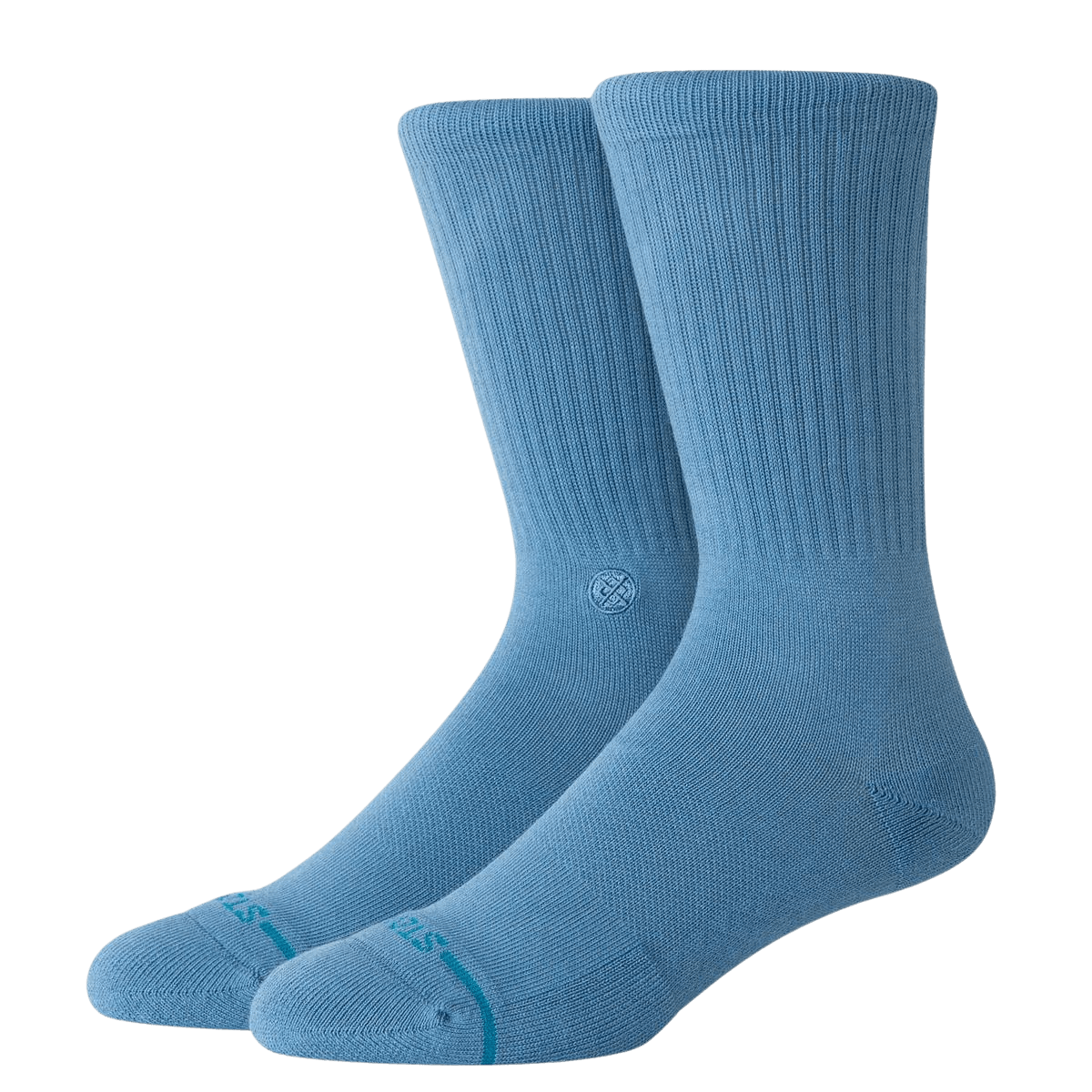 Calcetines Stance Icon Crew Steel Blue - ECRU