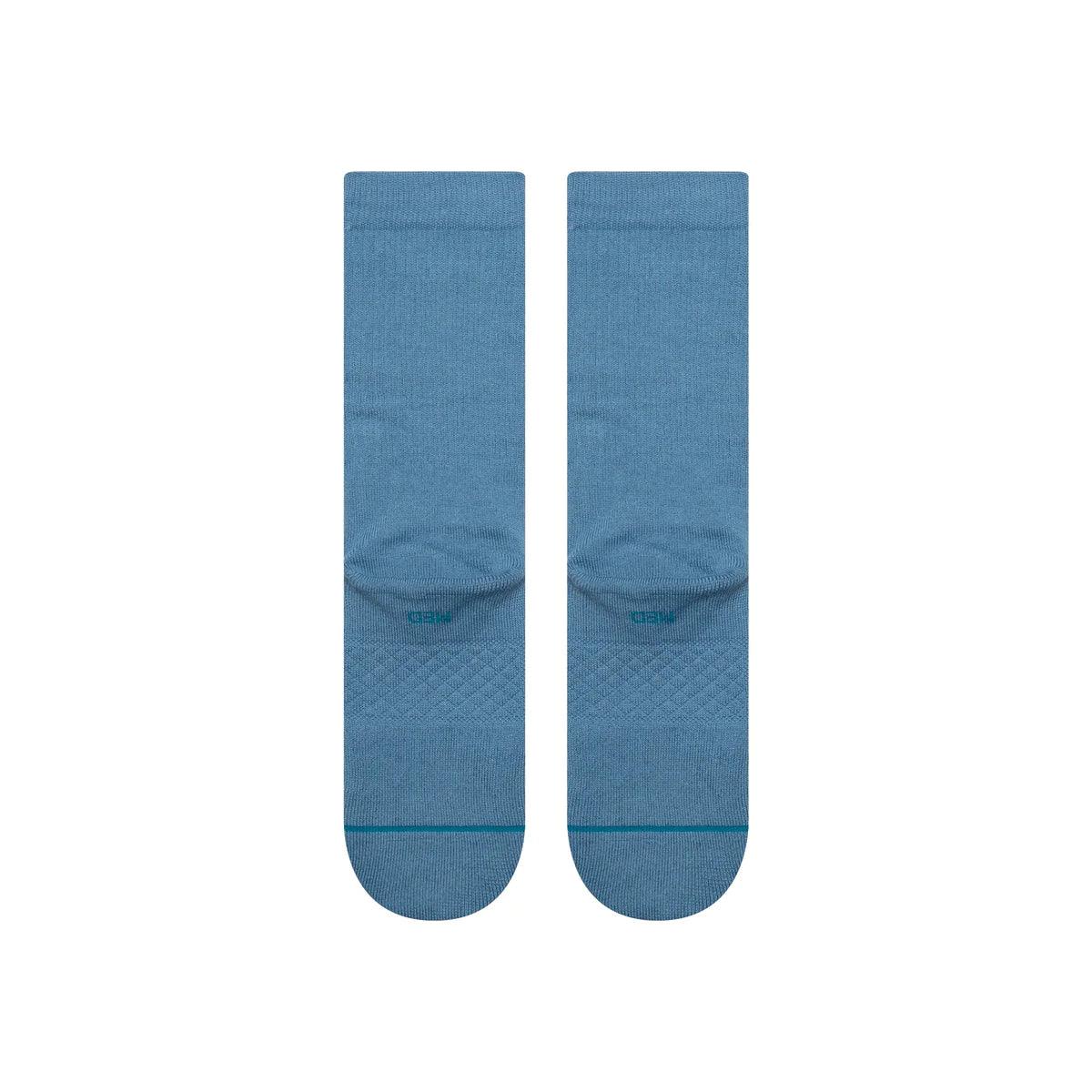 Calcetines Stance Icon Crew Steel Blue - ECRU