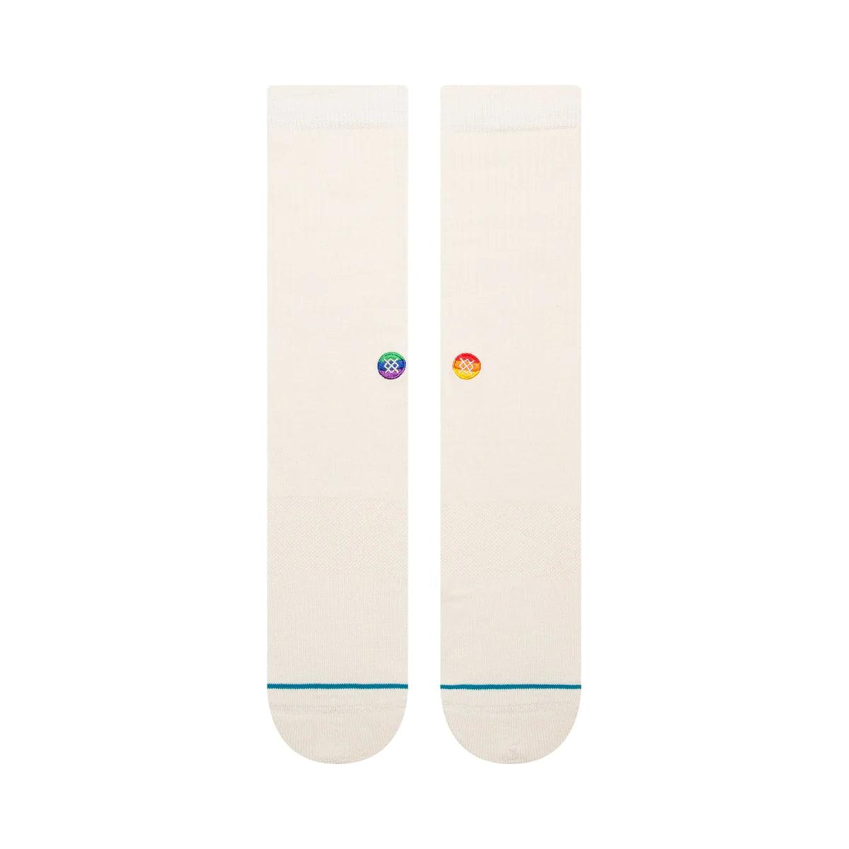 Calcetines Stance Love Icon Crew White - ECRU