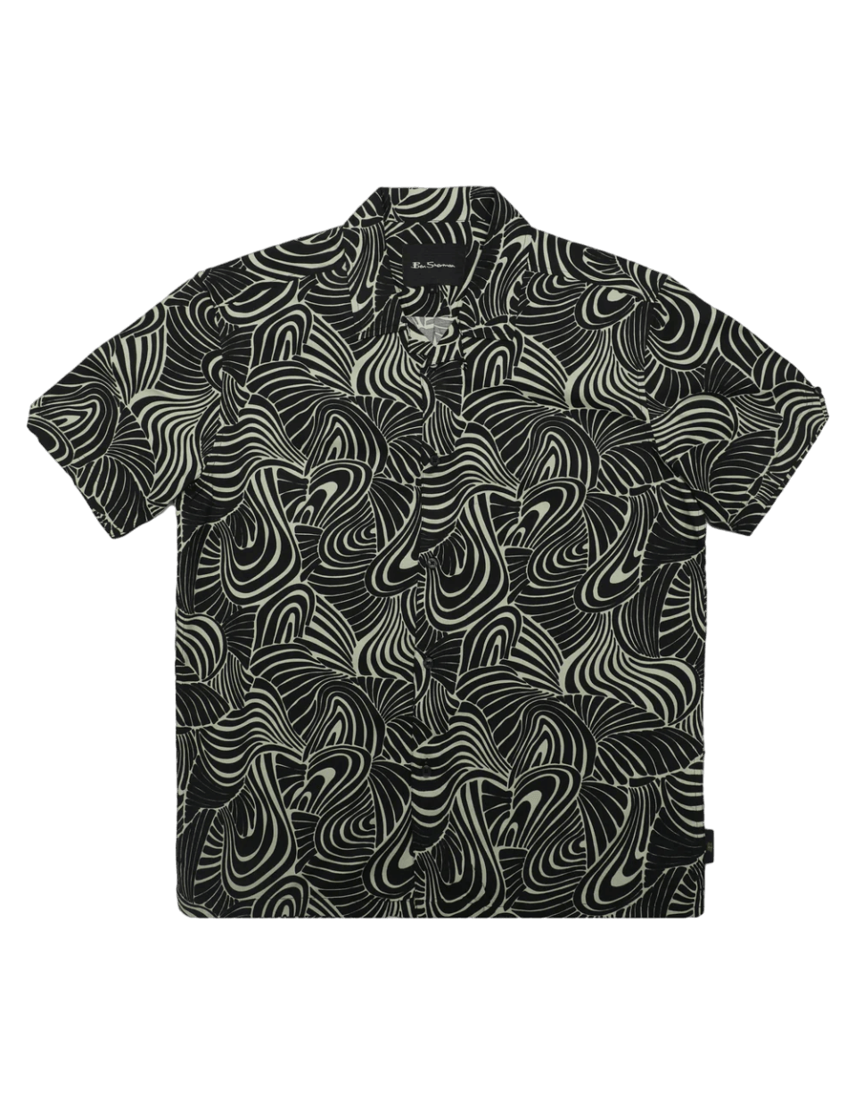 Camisa Ben Sherman Psychedelic Swirl Mint - ECRU