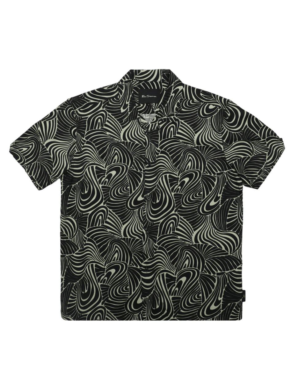 Camisa Ben Sherman Psychedelic Swirl Mint - ECRU