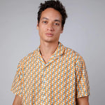 Camisa Brava Fabrics Tiles Aloha Ochre - ECRU