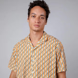 Camisa Brava Fabrics Tiles Aloha Ochre - ECRU