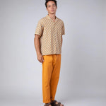 Camisa Brava Fabrics Tiles Aloha Ochre - ECRU