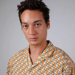 Camisa Brava Fabrics Tiles Aloha Ochre - ECRU