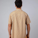 Camisa Brava Fabrics Tiles Aloha Ochre - ECRU