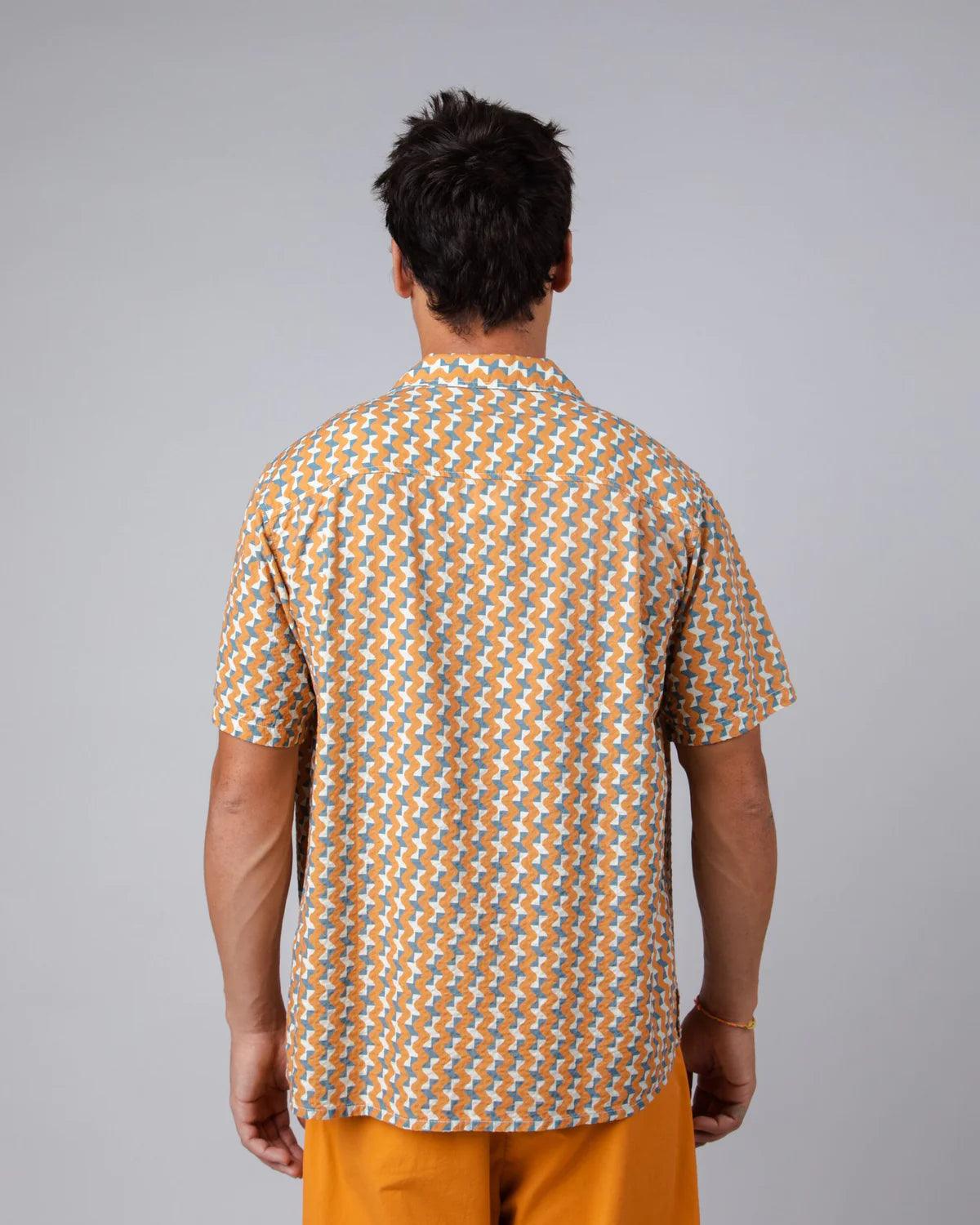 Camisa Brava Fabrics Tiles Aloha Ochre - ECRU