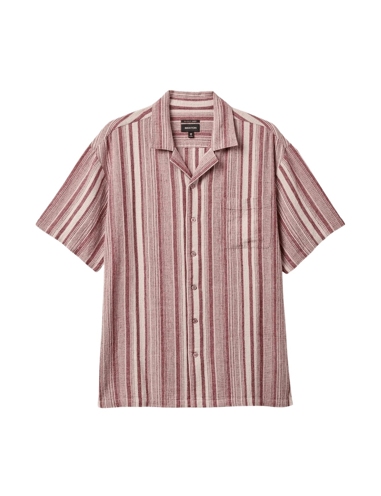 Camisa Brixton Bunker Seersucker - ECRU