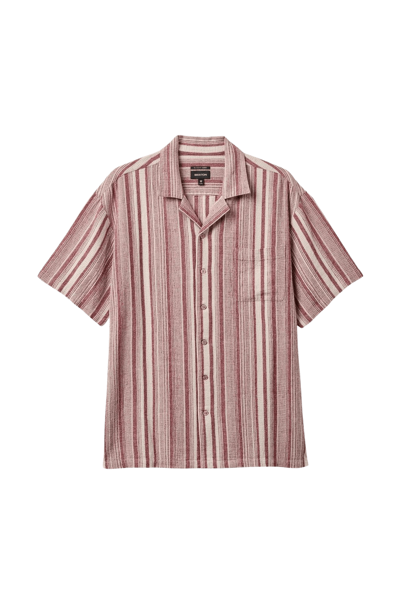 Camisa Brixton Bunker Seersucker - ECRU