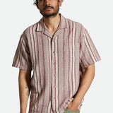 Camisa Brixton Bunker Seersucker - ECRU