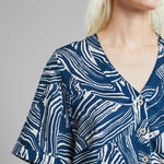 Camisa Dedicated Odense Clay Swirl Azul - ECRU