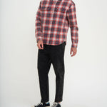 Camisa Deus Ex Machina Vacay Red Check - ECRU