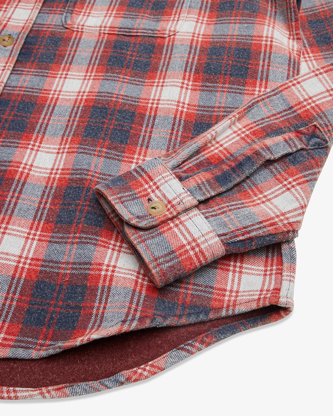 Camisa Deus Ex Machina Vacay Red Check - ECRU